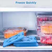 Congélateur réutilisable en forme de brique glacée, glacière pour la boîte à déjeuner, vente en gros, usine,