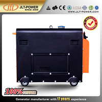Générateur diesel domestique super silencieux JLT-POWER JD6500SE 5KW avec AVR 400V 50/60Hz 12V DC Démarrage électrique pour usage domestique et industriel