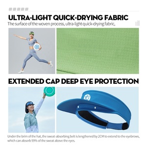 Tu Bãi Biển Mới Khô Phù Hợp Với Quần Vợt Golf Trại Người Đàn Ông Màu Trắng Lưới Người Phụ Nữ Mặt Trời Visors Chạy Hat Tùy Chỉnh Cho Phụ Nữ Người Lớn Với Logo Thể Thao Cap - Product Image 4