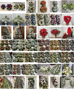 Fournitures funéraires Couronne de <span class=keywords><strong>fleurs</strong></span> blanches <span class=keywords><strong>Fleurs</strong></span> décoratives, couronnes et plantes <span class=keywords><strong>Fleurs</strong></span> funéraires artificielles personnalisées - Product Image 6