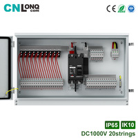 CNLONQ OEM/ODM Boîtier de Combinaison Métallique PV 20 Entrées 1 Sortie DC1000/1500V IP65 20 Chaînes avec SPD, Fusible et MCCB pour Systèmes Hors Réseau