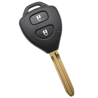 Xhorse XKTO25EN 2nd Generation Wire 2 Buttons Remote Key with Uncut Blade Replacement for Car Key Fob Housing