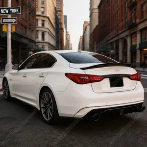 Aileron de coffre arrière style PSM pour Q50, années 2014 à 2024, pièces de décoration automobile - Product Image 5