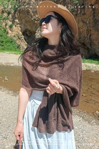 Sciarpa in Cashmere Jacquard Dobby da Donna con Motivo Floreale, Ecologica, per Tutte le Stagioni, 70*180cm, per Uso Quotidiano e Calore - Product Image 6