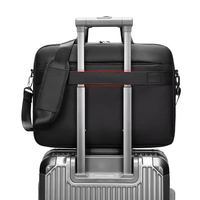 Micro sac à bandoulière en cuir de grande capacité pour hommes tendance bureau affaires ordinateur portable sac à main étanche style mallette