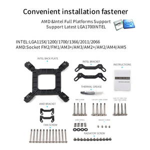 Nhà Máy Giá 120 mét <span class=keywords><strong>CPU</strong></span> Cooler Fan AIO nước Cooler cho máy tính chơi Game trường hợp tương thích với Intel 1200/1700/1366 AM3 + - Product Image 6