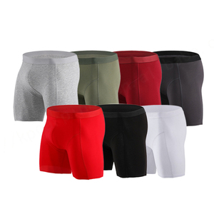 Precio de fábrica, envío directo, 95% algodón, 5% Spandex, Calzoncillos Bóxer en blanco, ropa interior cómoda para hombres, Calzoncillos Bóxer - Product Image 2