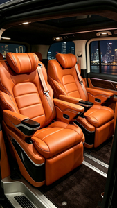 เบาะรถยนต์สีเบจแบบขายส่ง ปรับไฟฟ้าได้หลายฟังก์ชั่น สำหรับรถตู้ SUV MPV  ปรับแต่งได้ - Product Image 6
