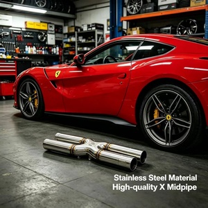 Sistema de Escape Catback de Alto Rendimiento para <span class=keywords><strong>Ferrari</strong></span> F12/<span class=keywords><strong>FF</strong></span> 6.3 <span class=keywords><strong>2013</strong></span>- en Acero Inoxidable Tipo X, Mejora del Sonido del Escape, Accesorios para Auto - Product Image 1