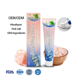Pasta de dientes blanqueadora de 100g más vendida Sal natural del <span class=keywords><strong>Himalaya</strong></span> con sabor a menta fresca Sensación fresca y limpia para uso doméstico - Product Image 1