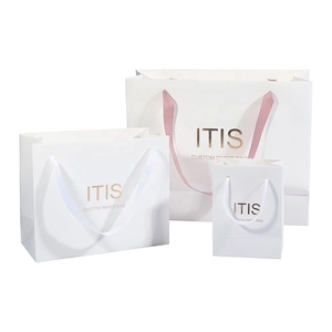 ถุงกระดาษคราฟท์สีดำด้านขนาดใหญ่สำหรับบรรจุภัณฑ์ผ้าหรูหราพร้อมโลโก้สั่งทำ - Product Image 3