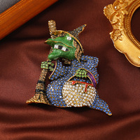 XILIANGFEIZI Broche Sorcière Nouveauté Tendance, Accessoires Vintage Amusants pour Halloween, Vente en Gros