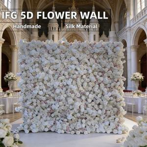 Mur de fleurs 5D ultra-réaliste 8x9 pieds, ornement de jardinage pour la maison pour Thanksgiving - Product Image 5
