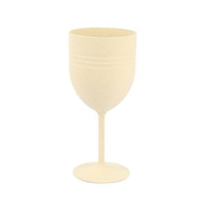 Verres à boire réutilisables en paille de blé personnalisés, verres à vin incassables avec pied pour restaurants, fêtes, mariages - Product Image 4