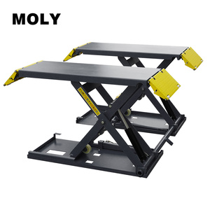 MOLISPEED <span class=keywords><strong>Pont</strong></span> élévateur à ciseaux automobile à levée intermédiaire, prix abordable, 220V - Product Image 2