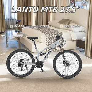 Bicicleta de <span class=keywords><strong>Montaña</strong></span> DomeRide 2025 de 27.5'' con Cuadro de Aleación de Aluminio Totalmente Amortiguado, 24 Velocidades, Frenos de Disco, Suspensión Delantera, Portátil - Product Image 5