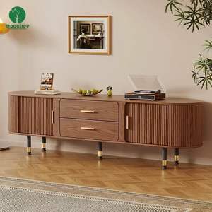 ירח הזזה דלת סלון סלון טלוויזיה עץ רהיטים מדיה קונסולת ארון יחידה טלוויזיה מעמד - Product Image 2