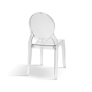 Juego de 4 sillas transparentes Laura de polipropileno para comedor interior - Product Image 2