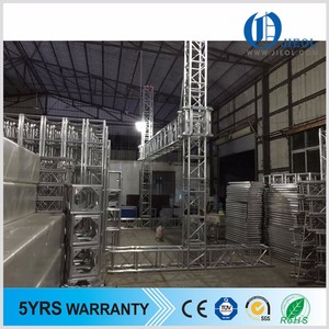 Structure de scène en treillis carré à charge lourde, poutre en treillis d'aluminium soudé modulaire pour support de scène à toit courbé pour événements extérieurs - Product Image 2