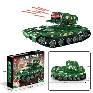 BLOCKMOC Anti-Tank Missile Vehicle Tank <b>Model</b> 55027 Electronic Educational Construction Toy ABS Plastic <b>Building</b> Blocks - Product Image 6