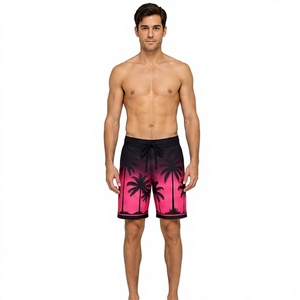 New Fashion <b>Mens</b> Board Shorts Custom Wholesale Quick Dry Swim <b>Trunks</b> Beach Surf Shorts Breathable Polyester Pockets Drawstring - Product Image 1