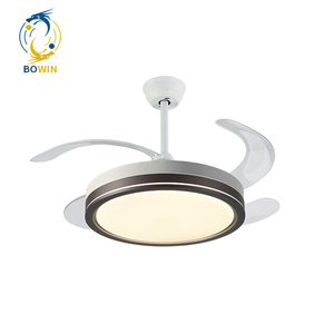 Ce RoHS Hot Bán hiện đại 42 inch có thể thu vào lưỡi quạt trần với ánh sáng với wifi điều khiển 6 tốc độ - Product Image 2