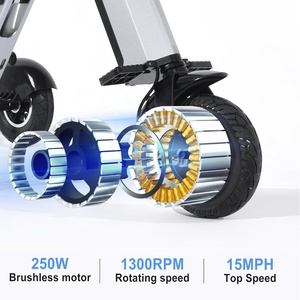 Scooter Eléctrico Plegable de 3 Ruedas TopMate <span class=keywords><strong>ES33</strong></span>, Aleación de Aluminio Ligera, 250W, 15 mph, Batería de 36V 7.8AH, Impermeable, con Reversa - Product Image 3