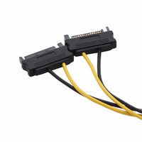 Cable de Alimentación SATA Personalizado de 6 Pines para Tarjeta de Video PCI Express, Arnés de Cables Adaptador, Conectores de Alimentación SATA de 15 Pines
