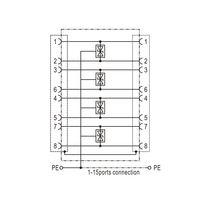 Parafoudre Télébahn BS NP 15 pour téléphones RJ11 et RJ45
