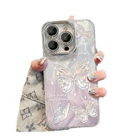 Gradient Bowknot Laser Handyhülle für 17 Pro Max – High-End-Design mit Glitzerpuder, präzise Aussparungen, stoßfest, beliebt