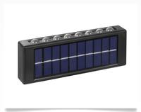 Lampes murales d'extérieur en gros, 12 LED, 16 LED, batterie 600 mAh, autonomie 10 heures, lumière blanche chaude, projecteurs solaires muraux