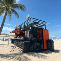 Kiosque de restauration mobile, bar à café pour centre commercial, camion de restauration en conteneur maritime, boutique de café mobile en conteneur à vendre