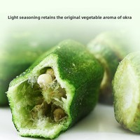 Gefrituurde Okra Chips 35g Verpakte Fruit- en Groentesnacks Klaar om te eten Oorsprong Fujian 300 Dagen Houdbaarheid Op Kamertemperatuur