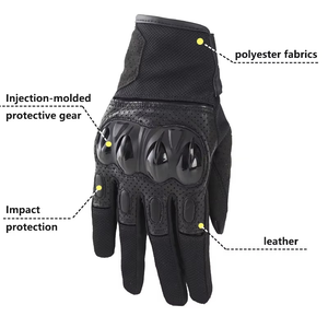 Gants de moto légers et robustes à cinq doigts, imperméables et antidérapants pour les sports de plein air et la protection routière - Product Image 4