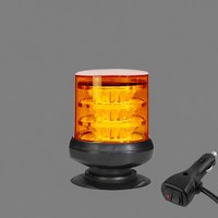 LED-Warnleuchte, Notfall-Stroboskoplampe für LKW und Traktoren, Gelb, 3-stufig, Zigarettenanzünder-Stecker mit Schalter