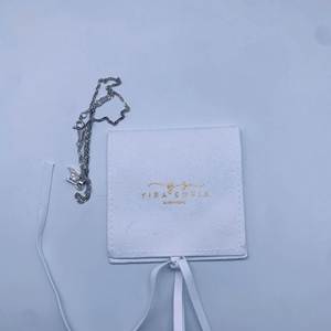 Luxury Custom Logo Microfiber Double Side Suede Gift Pouch for Necklace Earrings Deboss Print Jewelry Container - Product Image 6