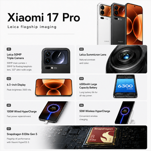 Proveedor Mayorista de Smartphones <span class=keywords><strong>Xiaomi</strong></span> 17 Pro 5G, ROM Global Original, 12GB de RAM, 256GB de Almacenamiento, Carga Rápida, Teléfono de Gama Alta - Product Image 4