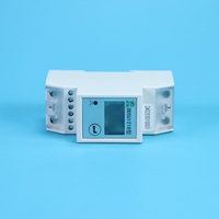 Medidor de Energía Eléctrica Monofásico de Carril DIN con Pantalla LCD Digital, Comunicación RS485 Modbus/NB, 220V