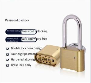 <span class=keywords><strong>Candado</strong></span> de Combinación de 4 Dígitos de Acero Inoxidable y Latón, Modelo JR51/JR51L, Venta Directa de Fábrica - Product Image 2