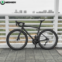 Vélo de route en fibre de carbone MEINIER 2X12S Di2 105 R7170, frein à disque hydraulique, vélo de course ultraléger avec selle en carbone imprimée en 3D