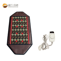 Coussin chauffant Jiwan Lejia en forme de L pour chaise de bureau avec pierres rouges pour le soutien lombaire et le soulagement des tissus profonds