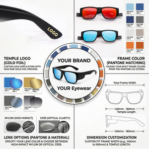 แว่นกันแดด Lbashades 3612 ดีไซน์หรู คุณภาพสูง ป้องกันดวงตาได้ดีเยี่ยม มาตรฐานความปลอดภัย Z87 รุ่น 1377.1 ป้องกันรังสียูวี 400  แบบกำหนดเองได้ สำหรับทั้งชายและหญิง - Product Image 4