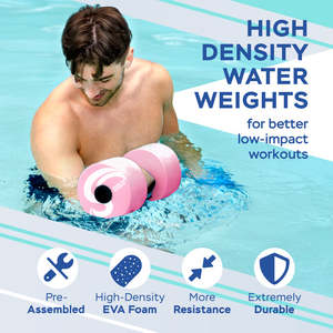 Mật độ cao hồ bơi quả tạ đặt EVA bọt Grips fillable trọng lượng Aqua trị liệu mất nước thể thao dưới nước quả tạ - Product Image 4
