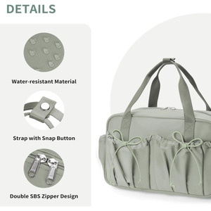 Bolso de Mano de 7L con Separación para Artículos Húmedos y Secos, con Correa Cruzada, para Gimnasio, Yoga, Viajes, Uso Diario y Cosméticos - Product Image 5