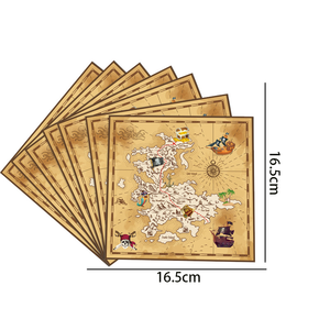 Nappe jetable thème de chasse au trésor pirate moderne nappe en papier palette tasse tissu drapeau suspendu costume de fête Diwali décoratif - Product Image 6