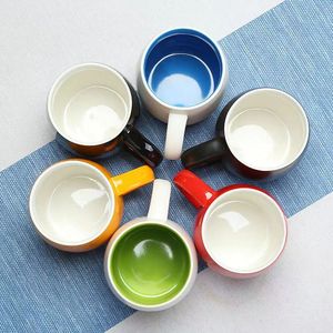 แก้วเซรามิคเคลือบสีสันสดใส พิมพ์โลโก้ได้ตามต้องการ ความจุขนาดใหญ่ แก้วกาแฟ ของขวัญวันหยุด - Product Image 2