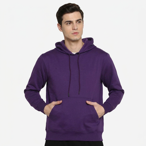 basics Custom Print Embroidery logo Oversized 500gsm Hoodies Blank Polyester Cotton Thick Unisex Pullover Hoodies Sweatshirts - Product Image 1