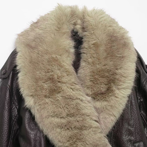 ZATRHMBM Autunno/Inverno 2025 Nuova Giacca <span class=keywords><strong>in</strong></span> Ecopelle alla Moda <span class=keywords><strong>con</strong></span> Grande Collo <span class=keywords><strong>in</strong></span> <span class=keywords><strong>Pelliccia</strong></span>, <span class=keywords><strong>Cappotto</strong></span> Casual Retrò e Caldo per <span class=keywords><strong>Donna</strong></span> - Product Image 5