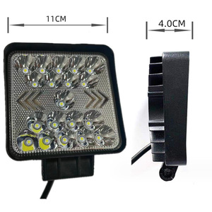 ไฟสปอร์ตไลท์ LED 4 นิ้ว 57W ทรงสี่เหลี่ยม สำหรับรถออฟโรด ตัวเรือนอะลูมิเนียมอัลลอยด์ ใช้ไฟ DC - Product Image 3