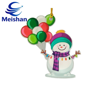 Meishan Nouveaux ornements de Noël, poupée bonhomme de neige, ballon, chaîne acrylique, décorations suspendues, ornements pour sapin de Noël, aimants pour réfrigérateur - Product Image 5